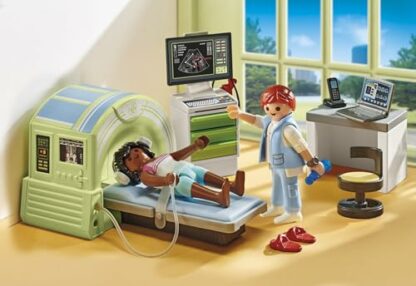Playmobil 71618 Action Heroes: MRI with patient, realistic examination by the radiologist, made from over 80% recycled and bio-based materials, detailed play sets suitable for children ages 4+ 4 Playmobil 71618 Action Heroes: MRI with patient, realistic examination by the radiologist, made from over 80% recycled and bio-based materials, detailed play sets suitable for children ages 4+ - Image 4
