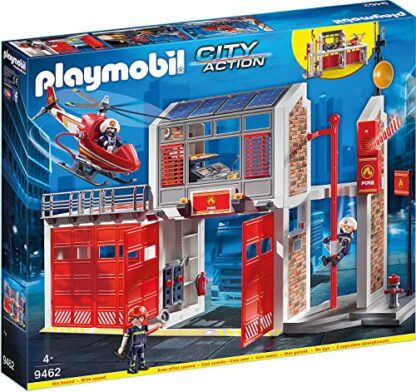 Playmobil 9462 City Action Fire Station with Fire Alarm, fire fighter and helicopter toy, fun imaginative role play, playset suitable for children ages 4+ 2 Playmobil 9462 City Action Fire Station with Fire Alarm, fire fighter and helicopter toy, fun imaginative role play, playset suitable for children ages 4+ - Image 2