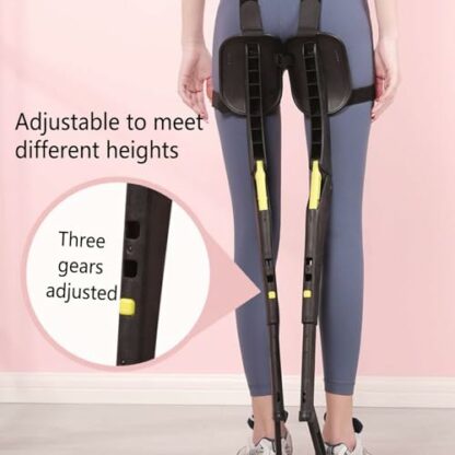 Portable Folding Invisible Wearable Chair Leg Brace Outdoor Fishing Stool with Ergonomic Seat and 3 Gear Adjustable Design 3 Portable Folding Invisible Wearable Chair Leg Brace Outdoor Fishing Stool with Ergonomic Seat and 3 Gear Adjustable Design - Image 3
