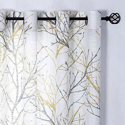 'QITERI Curtain Rod 2Pack with Twisting Cage Finials, 3/4'' Single Window Rod' - Image 3