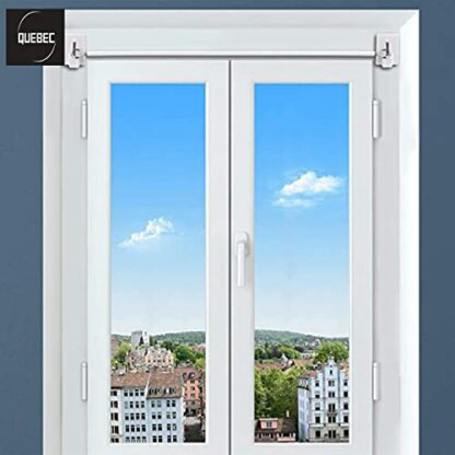 QUEBEC - Net Curtain Wire - Multi-Purpose Decoration Net Voile Curtain Wire Cable - Durable and Expandable Cord - Cut to Any Size Length - 3 Metre Length, with 8 Eyes and 8 Hooks - White - Image 3