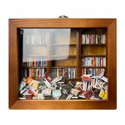 Qikam Anxiet-y Bookshelf | Anxiet-ys Bookshelf Shake Away Your Anxiet-y | Miniature Bookshelf | Handmade Small Bookshelf Craft | Unique And Creative For Book Lovers 2 Qikam Anxiet-y Bookshelf | Anxiet-ys Bookshelf Shake Away Your Anxiet-y | Miniature Bookshelf | Handmade Small Bookshelf Craft | Unique And Creative For Book Lovers - Image 2