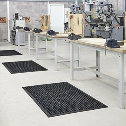 RSM RUGS® Large Outdoor Rubber Entrance Mats Anti Fatigue None Slip Drainage Door Mat Flooring - Image 4