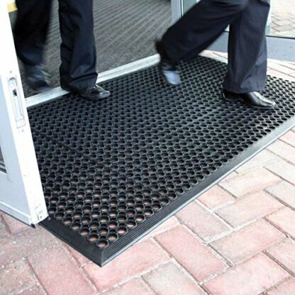 RSM RUGS® Large Outdoor Rubber Entrance Mats Anti Fatigue None Slip Drainage Door Mat Flooring - Image 2