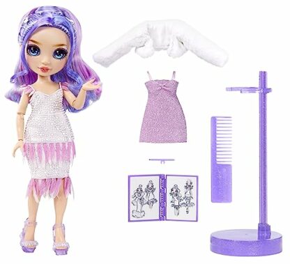 Rainbow High Fantastic Fashion Doll - VIOLET WILLOW - Purple 11” Fashion Doll and Playset with 2 Outfits & Fashion Play Accessories - Great for Kids 4-12 Years Old 3 Rainbow High Fantastic Fashion Doll - VIOLET WILLOW - Purple 11” Fashion Doll and Playset with 2 Outfits & Fashion Play Accessories - Great for Kids 4-12 Years Old - Image 3