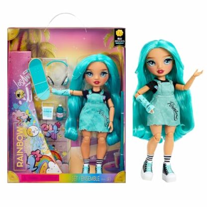 Rainbow High Fashion Doll - Blu Brooks - Blue Doll in Fashionable Outfit - Doll Wearing a Cast & 10+ Colourful Play Accessories - Great for Kids 4-12 Years Old and Collectors 2 Rainbow High Fashion Doll - Blu Brooks - Blue Doll in Fashionable Outfit - Doll Wearing a Cast & 10+ Colourful Play Accessories - Great for Kids 4-12 Years Old and Collectors - Image 2