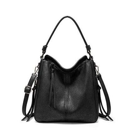 Realer Women's Handbag Synthetic Leather Hobo Tote Large Shoulder Bag Fashion Shoulder Bags - Image 2