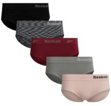 Reebok Women's Underwear - Seamless Hipster Briefs (10 Pack)