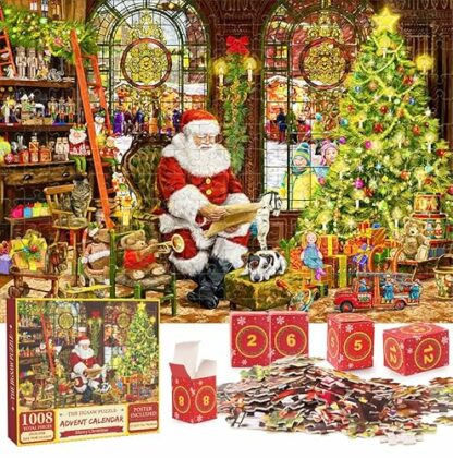 Rhybor 2024 Christmas Advent Calendar Jigsaw Puzzle 24 Parts 1008 Pieces Jigsaw Puzzle Birthday Gifts for Boys Girls Christmas Gifts For Adults And Kids 2 Rhybor 2024 Christmas Advent Calendar Jigsaw Puzzle 24 Parts 1008 Pieces Jigsaw Puzzle Birthday Gifts for Boys Girls Christmas Gifts For Adults And Kids - Image 2