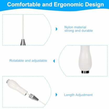 Risipu Bathroom Light Pull Cord, Pull Cord Handle with 150cm Light Pull Cord Extension for Bathroom Toilet Light Ceiling Light Fan Switch 3 Risipu Bathroom Light Pull Cord, Pull Cord Handle with 150cm Light Pull Cord Extension for Bathroom Toilet Light Ceiling Light Fan Switch - Image 3