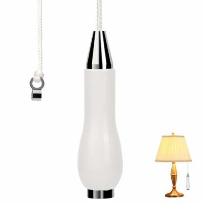 Risipu Bathroom Light Pull Cord, Pull Cord Handle with 150cm Light Pull Cord Extension for Bathroom Toilet Light Ceiling Light Fan Switch 2 Risipu Bathroom Light Pull Cord, Pull Cord Handle with 150cm Light Pull Cord Extension for Bathroom Toilet Light Ceiling Light Fan Switch - Image 2
