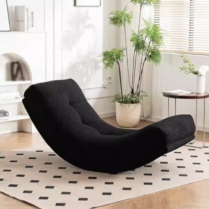 zxhrybh Lazy Rocking Chair, Armless Sofa Chair, Floor Sofa Rocking Chair, Single Recliner Chair, for Living Room/Bedroom/Balcony - Image 3