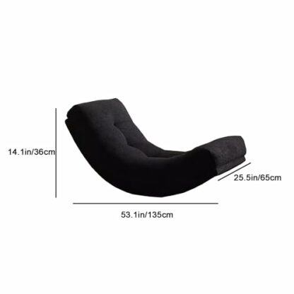 zxhrybh Lazy Rocking Chair, Armless Sofa Chair, Floor Sofa Rocking Chair, Single Recliner Chair, for Living Room/Bedroom/Balcony - Image 4