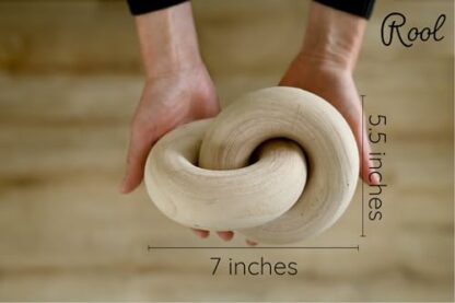 Rool Coffee Table Decor Items Coffee Table Books Dcor Hardcover Modern Object Console Table Dcor Wood Chain Link Knot Dcor - Image 4