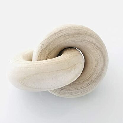 Rool Coffee Table Decor Items Coffee Table Books Dcor Hardcover Modern Object Console Table Dcor Wood Chain Link Knot Dcor - Image 2
