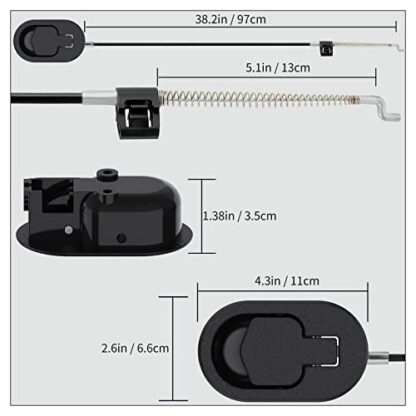 Royaza Recliner Cable Replacement Handle and Cable, Recliner Replacement Parts, Recliner Handle Replacement - Image 3
