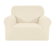 SAMSTEX Stylish Sofa Cover Stretch 1-Piece Sofa Slipcovers High Stretch Sofa Covers 3 Seater Thick Soft Sofa Protector Machine Washable Non Slip Couch Covers