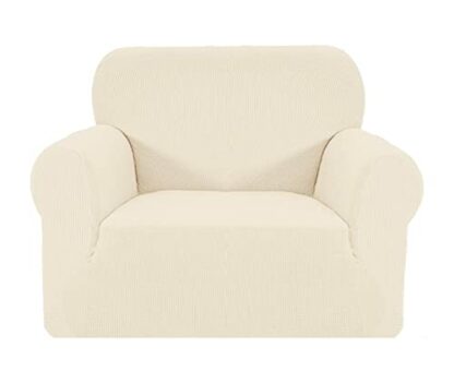 SAMSTEX Stylish Sofa Cover Stretch 1-Piece Sofa Slipcovers High Stretch Sofa Covers 3 Seater Thick Soft Sofa Protector Machine Washable Non Slip Couch Covers - Image 2