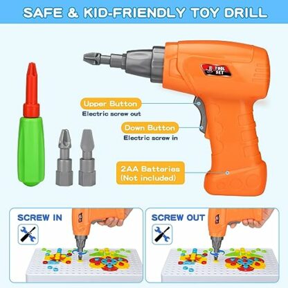 SHAWE 3D Take Apart Toy for 3 4 5 Years Old Boys– Creative Construction Toy Kit – Puzzles Assembly DIY Play Toy Set with Storage Box - Image 4
