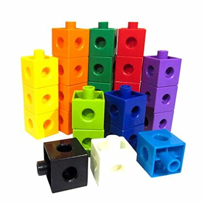 SHAWE Kids Construction , Snap Cube Autism Toys, Creative and Educational Alternative to Building Blocks - Kids Safe Material! Package in Adorable Bag (100 Pieces Cubes) 3 SHAWE Kids Construction , Snap Cube Autism Toys, Creative and Educational Alternative to Building Blocks - Kids Safe Material! Package in Adorable Bag (100 Pieces Cubes) - Image 3