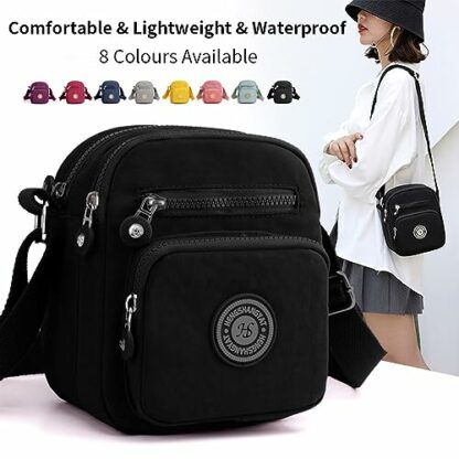 SHEBUYLLI Cross Body Bag Women, Women's Cross-Body Bags with Adjustable Strap Ladies Handbags Crossbody Bag Waterproof Multi-Pocket Shoulder Bags Messenger Bag for Women Daily Use - Image 3