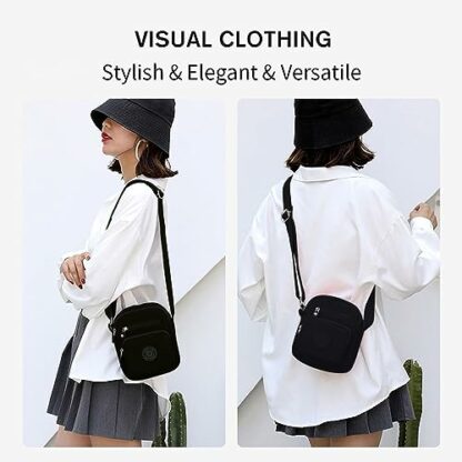 SHEBUYLLI Cross Body Bag Women, Women's Cross-Body Bags with Adjustable Strap Ladies Handbags Crossbody Bag Waterproof Multi-Pocket Shoulder Bags Messenger Bag for Women Daily Use - Image 4