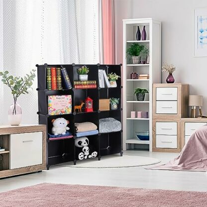 SILVER VALLEY Cube Bookcase, Bookshelf, DIY Closet Organizers and Shelves for Bedroom, Bathroom, office, Stackable Shelves, Toy Organizers, Display Shelf 3 SILVER VALLEY Cube Bookcase, Bookshelf, DIY Closet Organizers and Shelves for Bedroom, Bathroom, office, Stackable Shelves, Toy Organizers, Display Shelf - Image 3