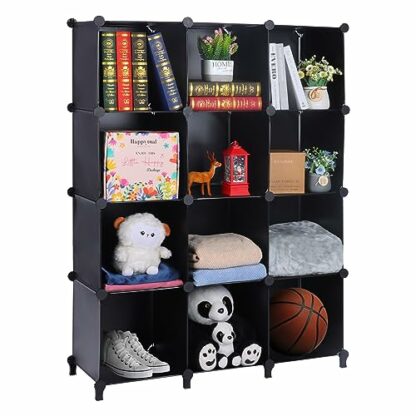 SILVER VALLEY Cube Bookcase, Bookshelf, DIY Closet Organizers and Shelves for Bedroom, Bathroom, office, Stackable Shelves, Toy Organizers, Display Shelf 2 SILVER VALLEY Cube Bookcase, Bookshelf, DIY Closet Organizers and Shelves for Bedroom, Bathroom, office, Stackable Shelves, Toy Organizers, Display Shelf - Image 2