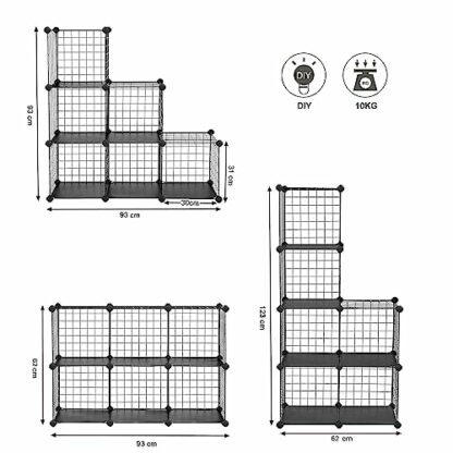 SONGMICS Storage Cabinet Lattice Shelf 6 Modular Cubes Bathroom Children's Bedroom Living Room Books - Image 4