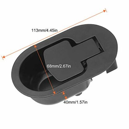 STARVAST Recliner Couch Release Handle Pack of 4, Universal Black Metal Recliner Pull Handle Replacement Parts Sofa Release Lever Handle fits Ashley and Major Recliner Brands - Image 3