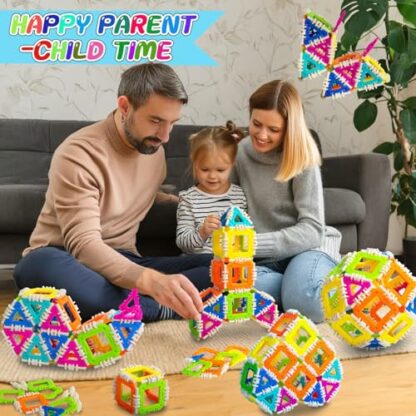 STEM Building Blocks Set Building Toys for 3 4 5 6 7 8 Years Old Construction Preschool Kindergarten Toys for Kids Ages 3-8 Connecting Toys for Toddlers Christmas Birthday Gift for Boys Girls Age 3+ 3 STEM Building Blocks Set Building Toys for 3 4 5 6 7 8 Years Old Construction Preschool Kindergarten Toys for Kids Ages 3-8 Connecting Toys for Toddlers Christmas Birthday Gift for Boys Girls Age 3+ - Image 3