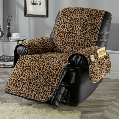 STONECREST Velvet Reversible Quilted Slipcover for Recliner Chair, Waterproof Washable Furniture Protector Cover for Dogs, Kids 2 STONECREST Velvet Reversible Quilted Slipcover for Recliner Chair, Waterproof Washable Furniture Protector Cover for Dogs, Kids - Image 2