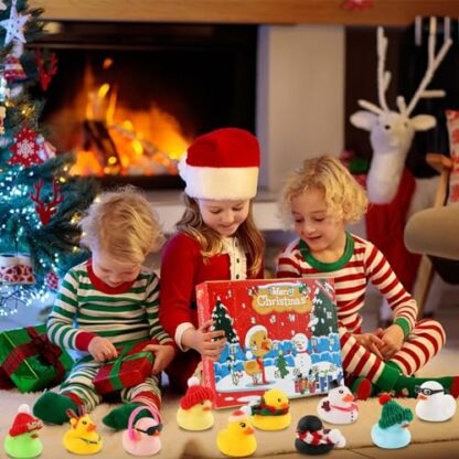 SULOLI Advent Calendar 2024 Kids,Rubber Duck Advent Calendar 2024 Duck Advent Calendar 2024 Christmas Advent Calendar 2024 Christmas Novelty Gifts - Image 4