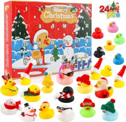 SULOLI Advent Calendar 2024 Kids,Rubber Duck Advent Calendar 2024 Duck Advent Calendar 2024 Christmas Advent Calendar 2024 Christmas Novelty Gifts - Image 2