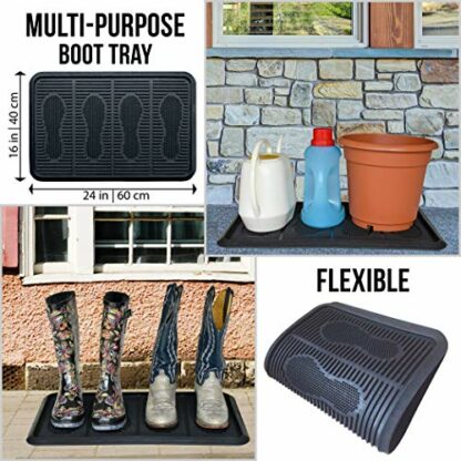 SafetyCare Rubber Shoe & Boot Tray - Multi-Purpose 4 SafetyCare Rubber Shoe & Boot Tray - Multi-Purpose - Image 4