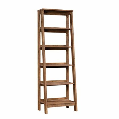 Sauder Trestle 5 Bookcase/Book Shelf, L: 23.54" x W: 16.61" x H: 71.14", Vintage Oak finish - Image 2