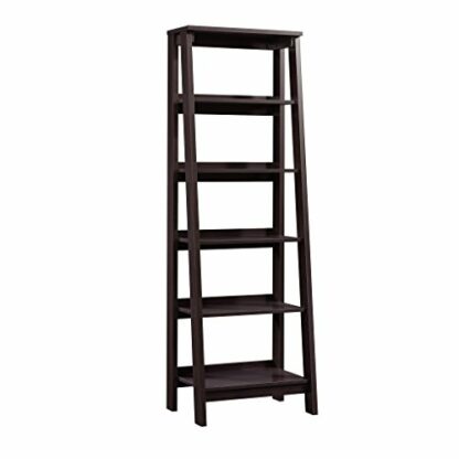 Sauder Trestle 5-Shelf Bookcase, Jamocha Wood - Image 2