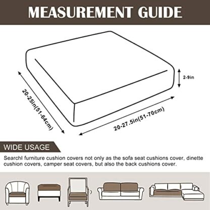 SearchI Stretch Dining Chair Covers Set of 2/4/6,Modern Chairs Protective Cover,Removable Washable Chair Seat Slipcovers for Dining Room, Living Room,Kitchen,Hotel Party - Image 4