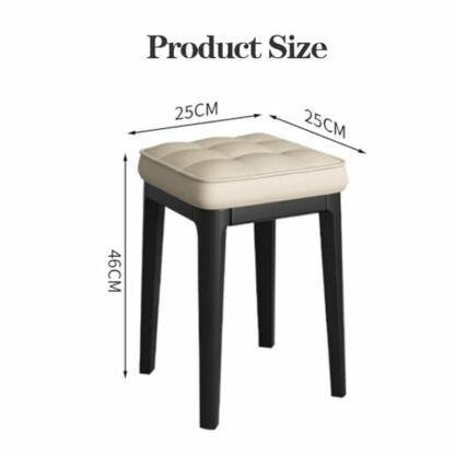 Stacking Stools Set of 4 18 Inch Height Backless Dining Chairs with Square Top Portable Dressing Stool for Breakfast Dining Seating Counter Chairs (Style 1) - Image 3