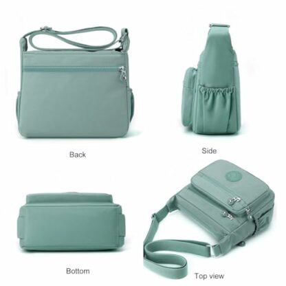 Shilanmei Womens Shoulder Bag with Multi Pocket - Nylon Crossbody Bag Waterproof Tote Handbag for Casual, Lightweight Travel Purse Messenger Bag for Sport Hiking Daily Use 3 Shilanmei Womens Shoulder Bag with Multi Pocket - Nylon Crossbody Bag Waterproof Tote Handbag for Casual, Lightweight Travel Purse Messenger Bag for Sport Hiking Daily Use - Image 3
