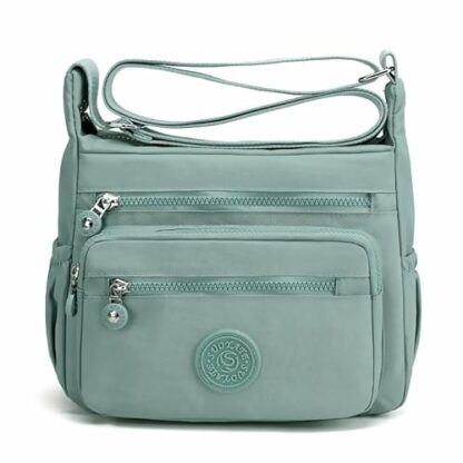 Shilanmei Womens Shoulder Bag with Multi Pocket - Nylon Crossbody Bag Waterproof Tote Handbag for Casual, Lightweight Travel Purse Messenger Bag for Sport Hiking Daily Use 2 Shilanmei Womens Shoulder Bag with Multi Pocket - Nylon Crossbody Bag Waterproof Tote Handbag for Casual, Lightweight Travel Purse Messenger Bag for Sport Hiking Daily Use - Image 2