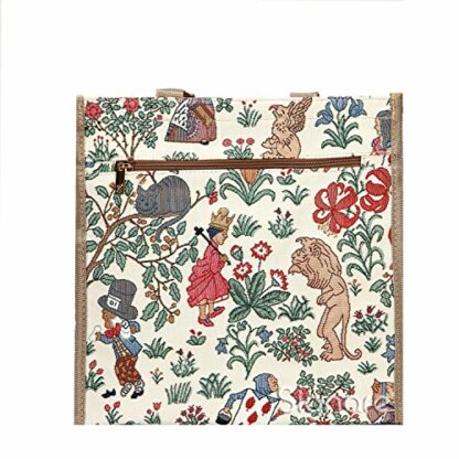 Signare Tapestry Shoulder Bag Shopping Bag for Women with Garden Flower and Creatures - Image 4