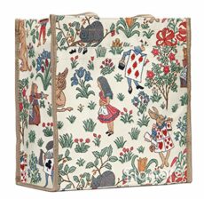 Signare Tapestry Shoulder Bag Shopping Bag for Women with Garden Flower and Creatures