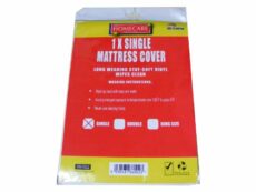 Single Vinyl Plastic Fitted Mattress Bed Cover Sheet Protector