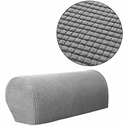 Sofa Armrest Protectors for Armchairs, Sofas, Non-Slip Armchair, 2PCS/Set Fleece Premium Armrest Covers Stretchy Chair Sofa Couch Arm Protector Stretch Fit - Image 4
