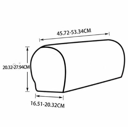 Sofa Armrest Protectors for Armchairs, Sofas, Non-Slip Armchair, 2PCS/Set Fleece Premium Armrest Covers Stretchy Chair Sofa Couch Arm Protector Stretch Fit - Image 6
