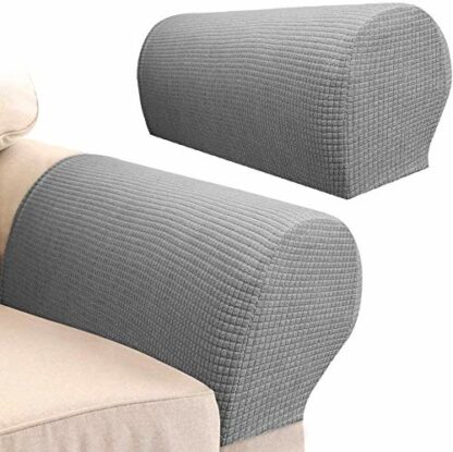 Sofa Armrest Protectors for Armchairs, Sofas, Non-Slip Armchair, 2PCS/Set Fleece Premium Armrest Covers Stretchy Chair Sofa Couch Arm Protector Stretch Fit - Image 2