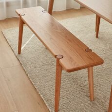 Solid Wood dining room table bench，Multifunctional Change Shoe Stool，kitchen large bench table chair，Shoe Entryway Benches Wooden extra long bench，Cherry wood，Kitchen, porch, dining room