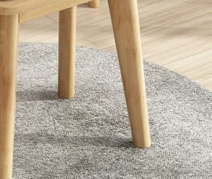 Solid Wood Scandinavian Style Dressing Stool with Fabric Seat Modern Luxury Dining Chair for Makeup Minimalist Vanity Stool (Original Wood A) - Image 4