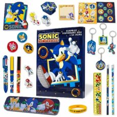 Sonic The Hedgehog Advent Calendar 2024 for Kids and Teenagers, Stationery Keychains Bracelet